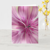 "Pink Star Wildflower" by Nan Engen Greeting Card カード (黄色い花)