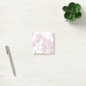 Pink Stargazer Lily Floral Pattern Sticky Notes ポストイット (オフィス)
