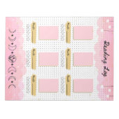 Pink Starry Sky Bullet Journal読's Log ノートパッド (正面)