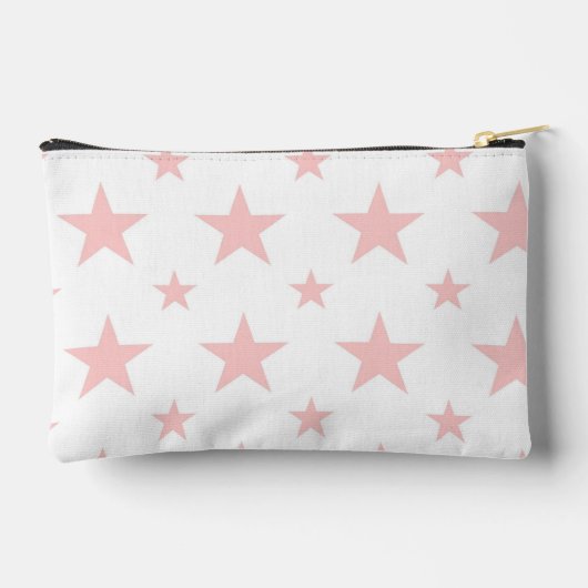 Pink Stars Pattern Constellation Pencil Case アクセサリーポーチ (裏面)