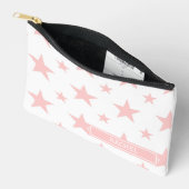 Pink Stars Pattern Constellation Pencil Case アクセサリーポーチ (見開き)