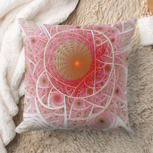 Pink Steampunk Abstract クッション (ブランケット)