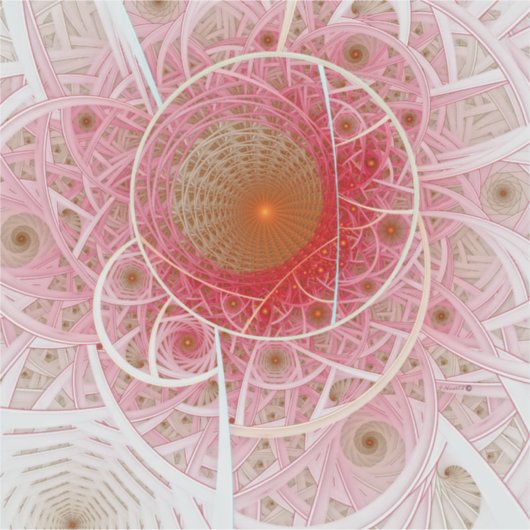 Pink Steampunk Abstract シール (正面)