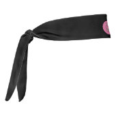 Pink Steel oval black checker plate headband タイヘッドバンド (回転270)
