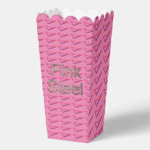 Pink Steel popcorn boxes フェイバーボックス (正面)
