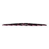 Pink Steel word black checker plate headband タイヘッドバンド (正面)