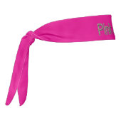 Pink Steel word fuchsia headband タイヘッドバンド (回転270)