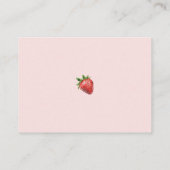 Pink Strawberry Baby Shower Books for Baby エンクロージャーカード (裏面)