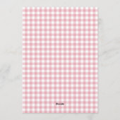 Pink Strawberry Berry In Love Bridal Shower 招待状 (裏面)