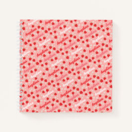 Pink Strawberry Custom Notebook Journal ノートブック
