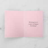 Pink Strawberry Fruit Birthday カード (内部)