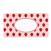 Pink Strawberry Labels ラベル (正面)