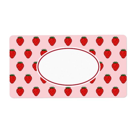 Pink Strawberry Labels ラベル (正面)