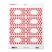 Pink Strawberry Labels ラベル (フルシート)