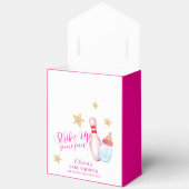 Pink Strike Up Some Fun Bowling Girly Baby Shower  フェイバーボックス (見開き)