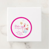Pink Strike Up Some Fun Bowling Sport Baby Shower フェイバータグ (インサイチュ)