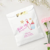 Pink Strike Up Some Fun Bowling Sport Baby Shower  フェイバーバッグ (封をした状態)