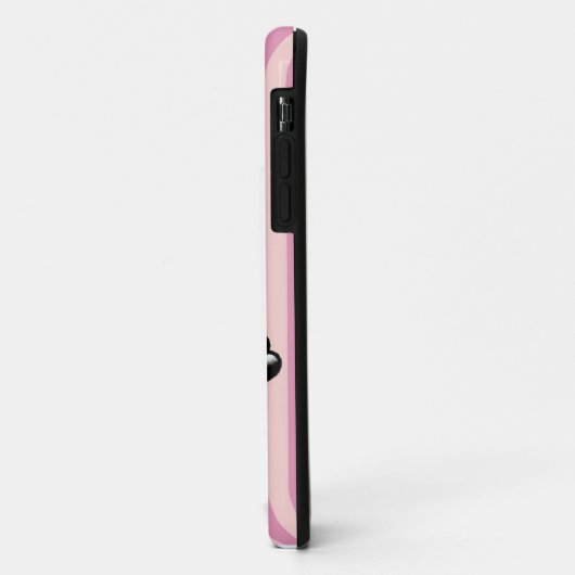 Pink Stripe Dokuro-Chan Case-Mate iPhoneケース (裏面/左)