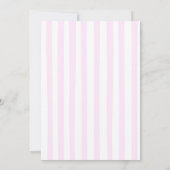Pink Stripe Modern Matcha Birthday Invitation 招待状 (裏面)