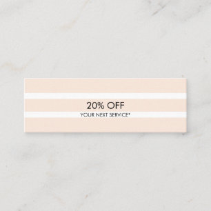 Pink Stripe Pattern Discountモダンな最小主義のLt スキニー名刺