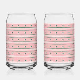 Pink Stripe Soda Glass ガラス缶