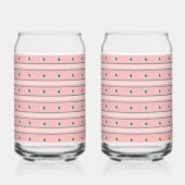 Pink Stripe Soda Glass ガラス缶 (裏面)