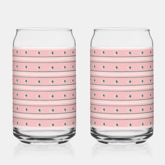 Pink Stripe Soda Glass ガラス缶 (裏面)