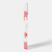 Pink Stripe Summer Marine Pattern Case-Mate iPhoneケース (裏面 / 右)