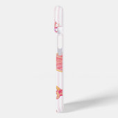 Pink Stripe Summer Marine Pattern Case-Mate iPhoneケース (裏面 / 左)