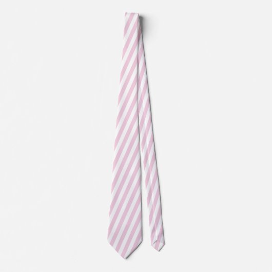 Pink Stripe Thick Coastal Beach Pattern ネクタイ (正面)