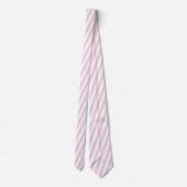 Pink Stripe Thick Coastal Beach Pattern ネクタイ (裏面)