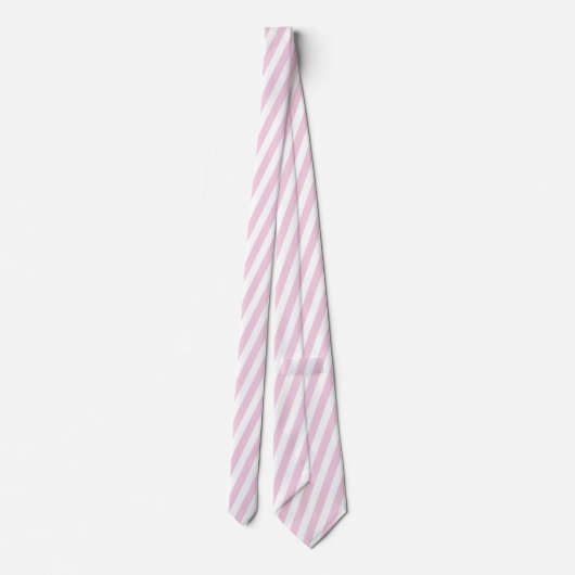 Pink Stripe Thick Coastal Beach Pattern ネクタイ (裏面)