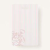 Pink Stripe Whisk Spoon Bakery Business Employee バッジ (裏面)