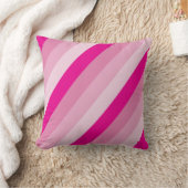 Pink striped cushion クッション (ブランケット)