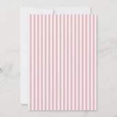 Pink Striped First Communion Invitation 招待状 (裏面)