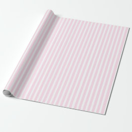 Pink Striped Pastel One Silly Goose Girl Birthday ラッピングペーパー