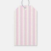 Pink Striped Preppy Graduation ギフトタグ (裏面)
