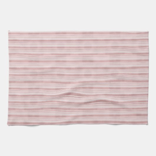 Pink Stripes キッチンタオル (横)