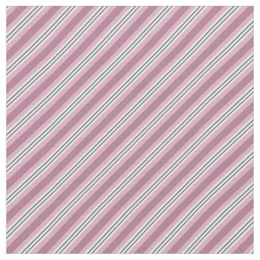 Pink Stripes ファブリック (クローズアップ)