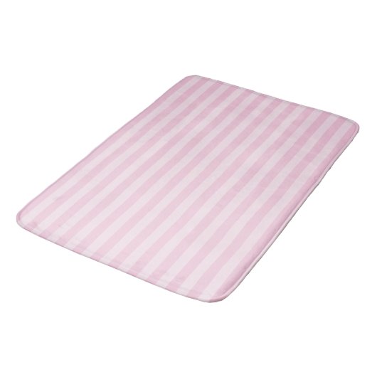 Pink Stripes Bath Mat バスマット (アングル)