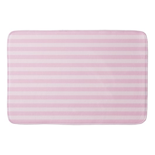 Pink Stripes Bath Mat バスマット (正面)