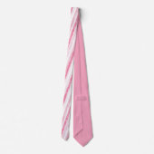 Pink Stripes Christmas Neck Tie ネクタイ (裏面)