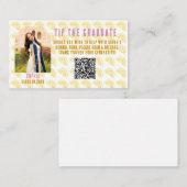 Pink Stripes Lemons Graduation Party エンクロージャーカード (正面/裏面)