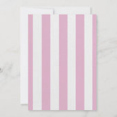Pink Stripes Lemons Photo Graduation Invitat 招待状 (裏面)