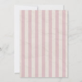 Pink Stripes Scrapbook Style Graduation Photo 案内状 (裏面)