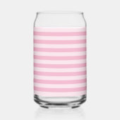 Pink Stripes Seamless Pattern ガラス缶 (正面)