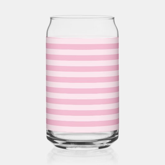 Pink Stripes Seamless Pattern ガラス缶 (裏面)