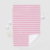 Pink Stripes Seamless Pattern ゴルフタオル (インサイチュ)