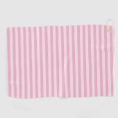 Pink Stripes Seamless Pattern ゴルフタオル (横)