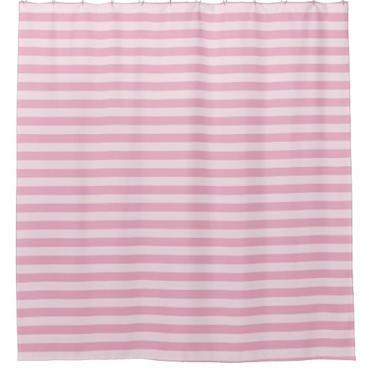 Pink Stripes Seamless Pattern シャワーカーテン (正面)